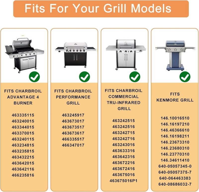 Universal Adjustable Crossover Tubes, Charbroil Carryover Tube for Charbroil 463 gallery