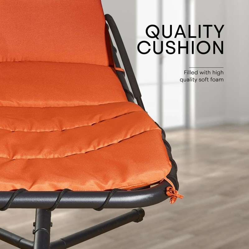 Weatherproof Replacement Cushion Pad and Umbrella for Hanging Lounge Chair Ou gallery