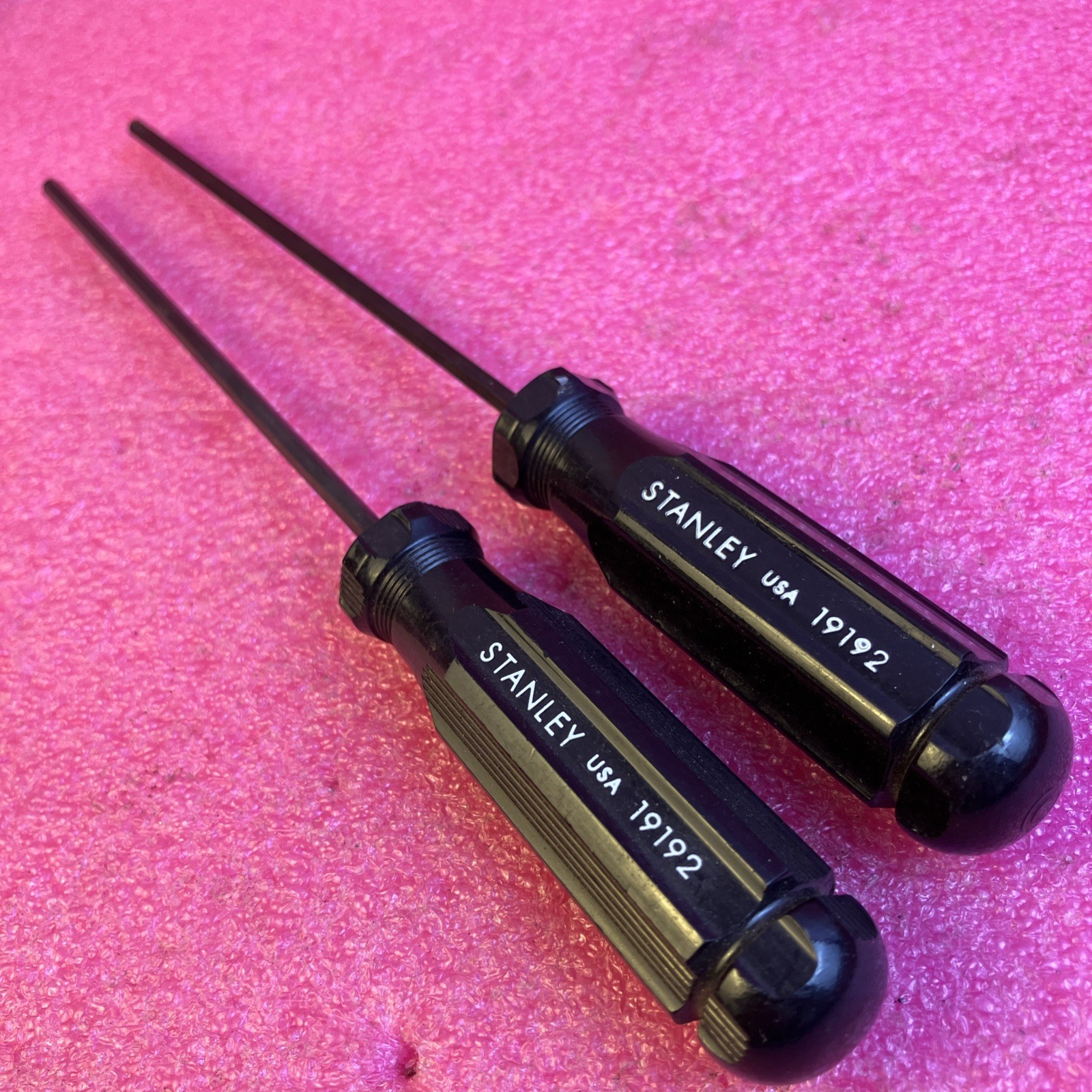 2pcs STANLEY 19192 5/32" Hex Hole-In-Pin Allen Security Driver, Telephone, Cable gallery