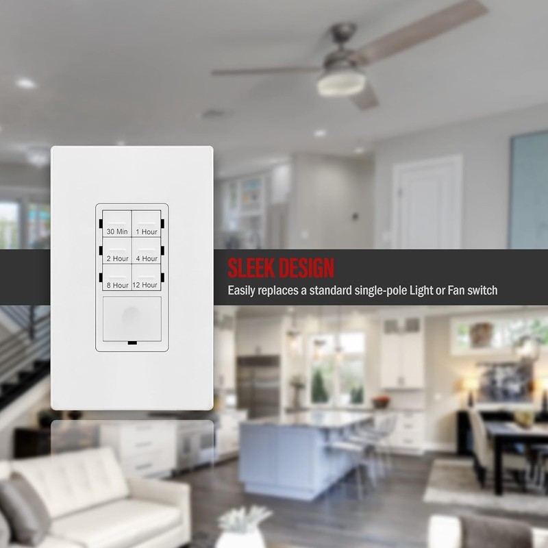 White Countdown Timer Switch - Safe, Easy-to-Use Solution for Home Applications gallery