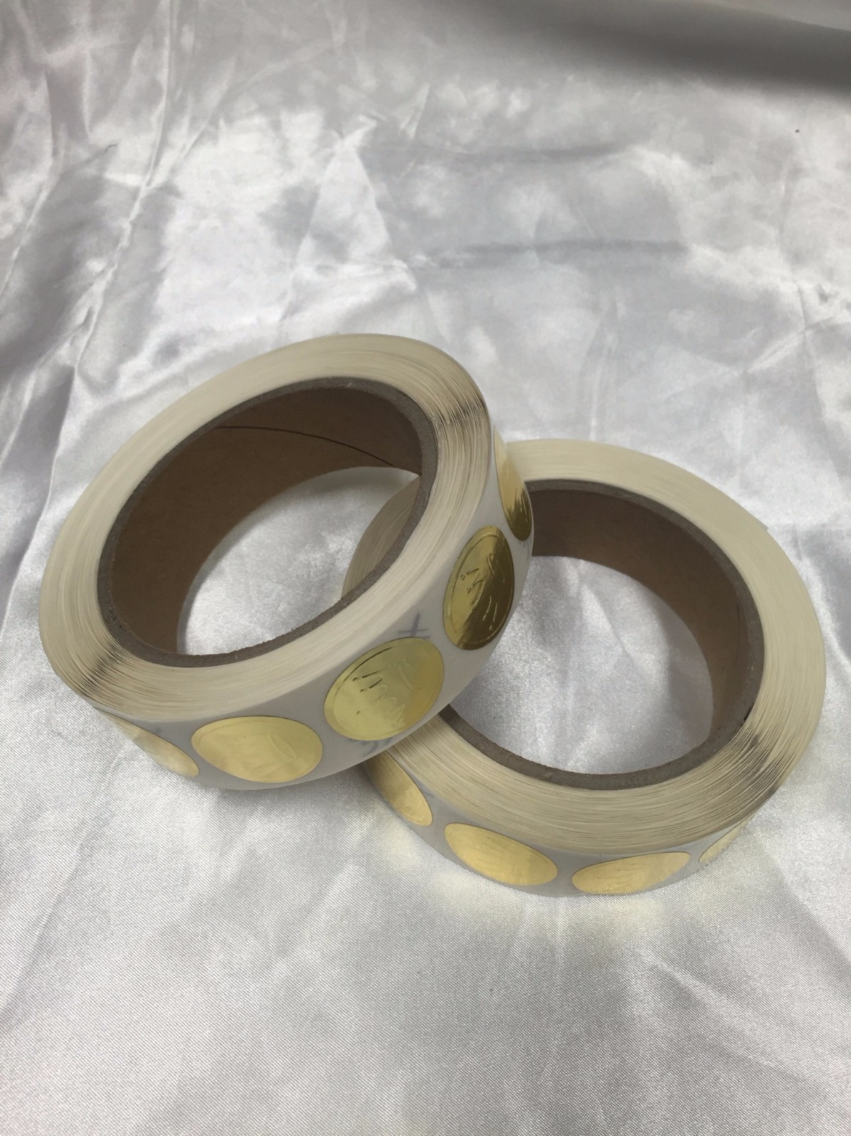 Hallmark Stationery Embossed Gold Foil Seals 1" Diameter Gold Crown Sticker Roll gallery