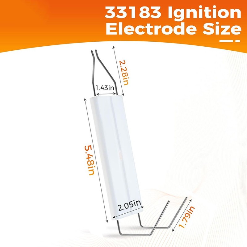 33183 Single-Piece Ignition Electrode for Clean Burn CB 500/525/550 Series gallery