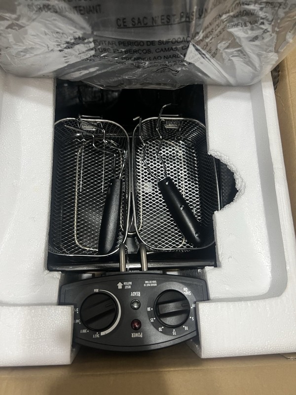 Hamilton Beach Electric Deep Fryer 2 Baskets Lid 4 5 Liters 19 Cups Oil ✅ gallery