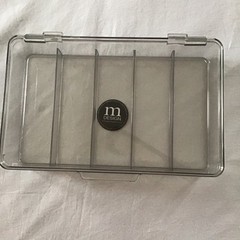 mDesign Clear Plastic Hinged 5 -Part Organizer NWT