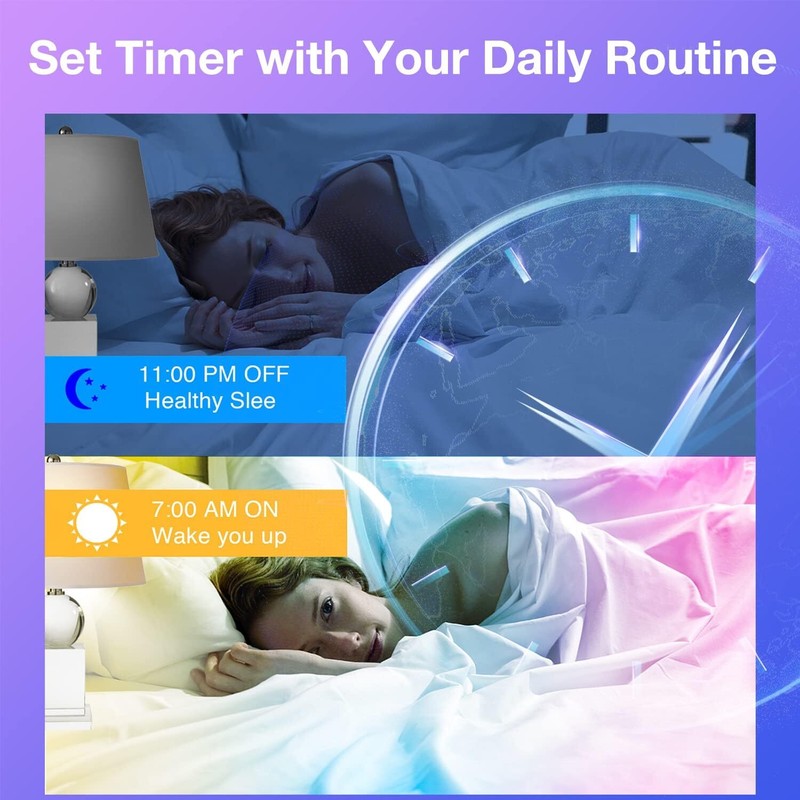 6 Pack Smart Alexa Light Bulbs, App Control Compatible with Alexa Only, RGB Led gallery