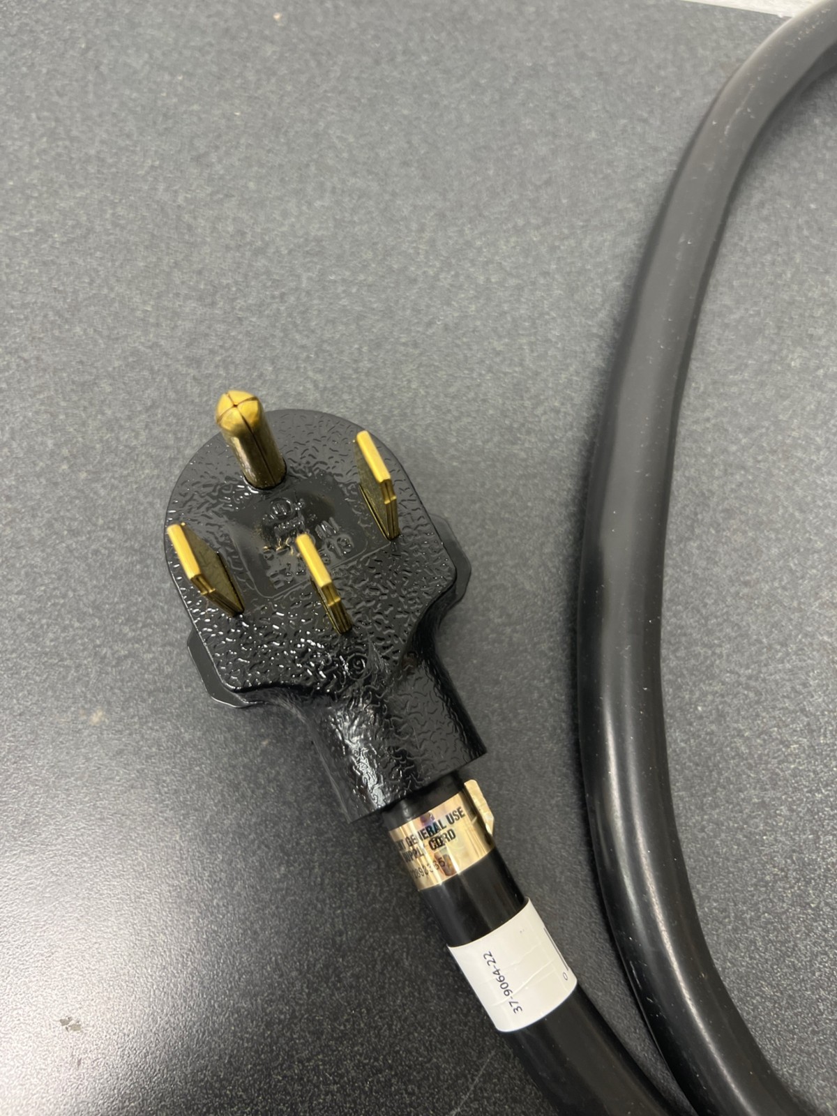 Prime wire and cable rd821024 4 ft. 40a 4-wire range cord - black gallery
