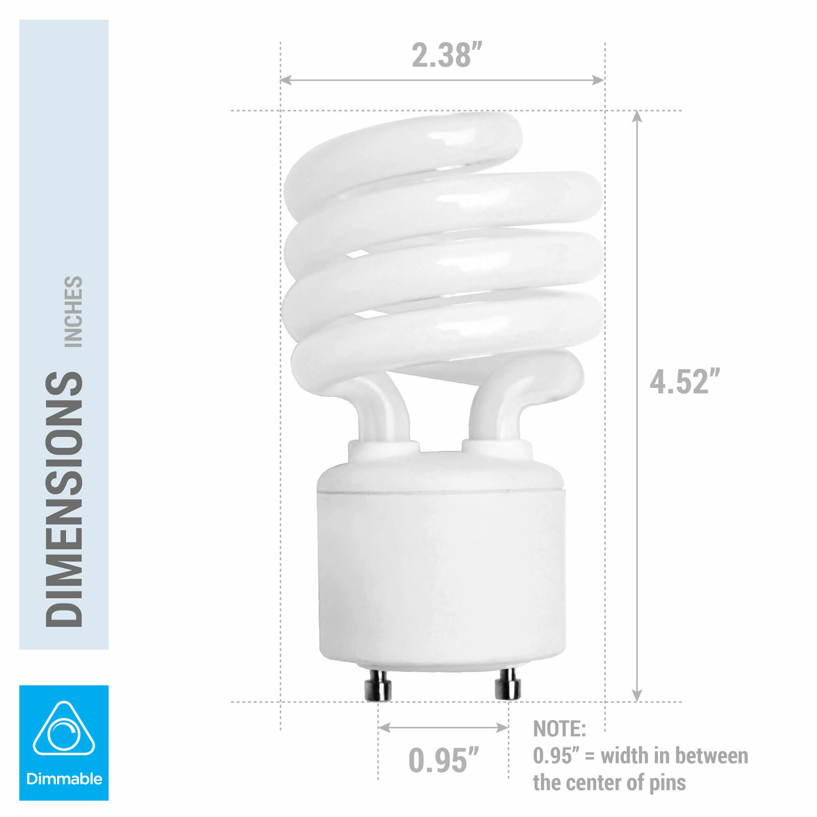 4 Pack Spiral CFL Fluorescent 23W =100W Twist and Lock GU24 3500K Neutral White gallery