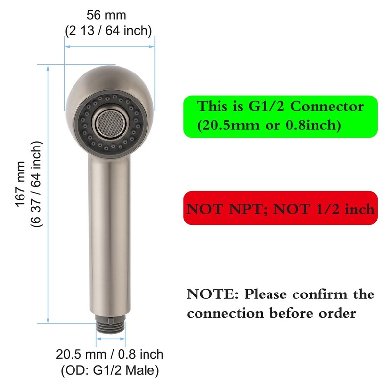 Replacement Sprayer Pull Out Spray Head For Kitchen Sink Pull-Down Faucet G1/2 gallery