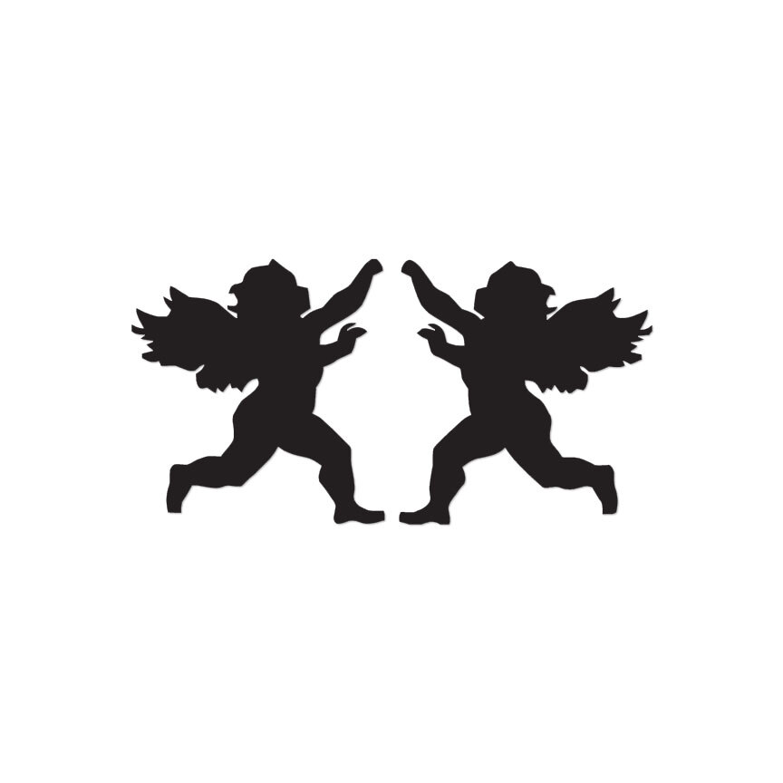 Cherubs Angels Religion - Decal Sticker - Multiple Color & Sizes - ebn819 gallery