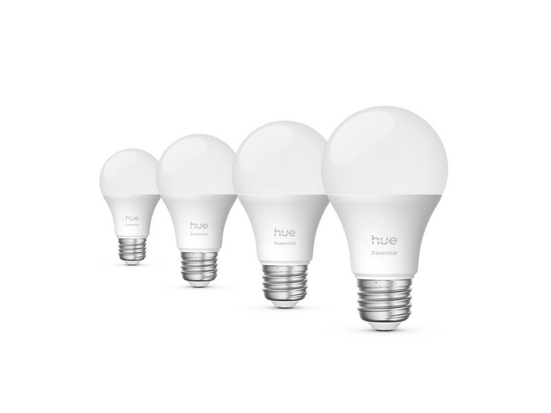 Philips Hue Essential A19 E26 Smart Bulb 800lm 8.8W 4-Pack Color gallery