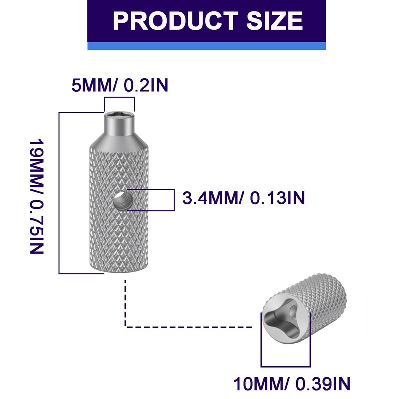 Triangle Screw & Driver Kit Compatible with 4 in x 0.7 in, as shown gallery