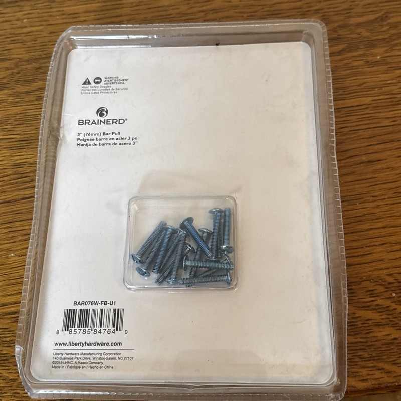 Flat Black 3" Bar Cabinet & Drawer Pull Handle New In Box 6 Pack gallery
