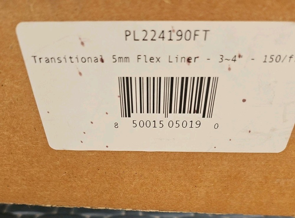 PL224190ft 3-4" Transitional Perma-liner 5mm Liner for Pipe 150 Ft Roll