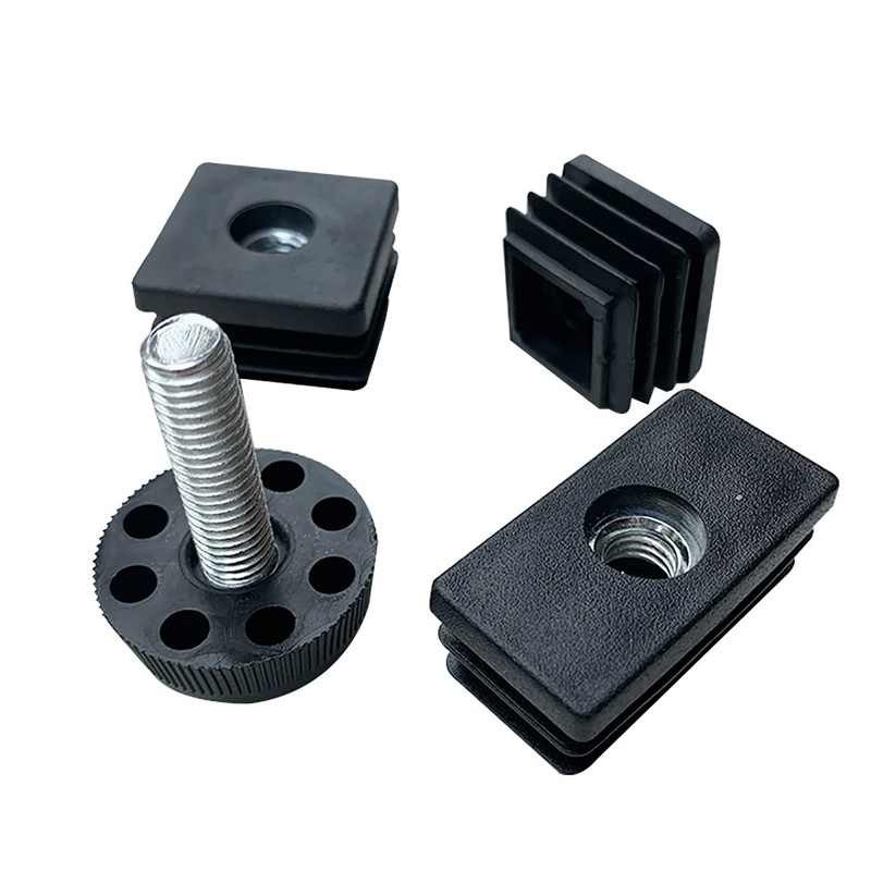 M8*30mm Adjustable Feet with Threaded Tube Insert Sets For Square Tubes 20-60mm gallery