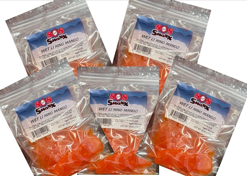 808 Local Snaxx Wet Li Hing Mango, 6 oz. Hawaii FREE SHIPPING (5 bags) gallery