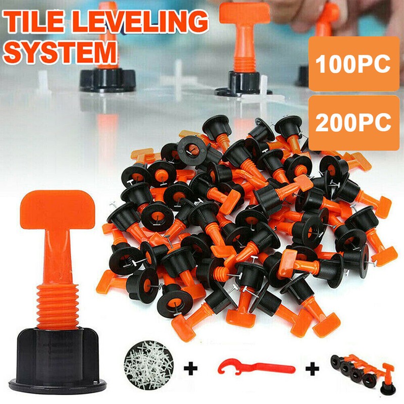 100PC-400pcs Tile Leveling System Kit Reusable Tile Spacer Wall Floor Clips Tool gallery