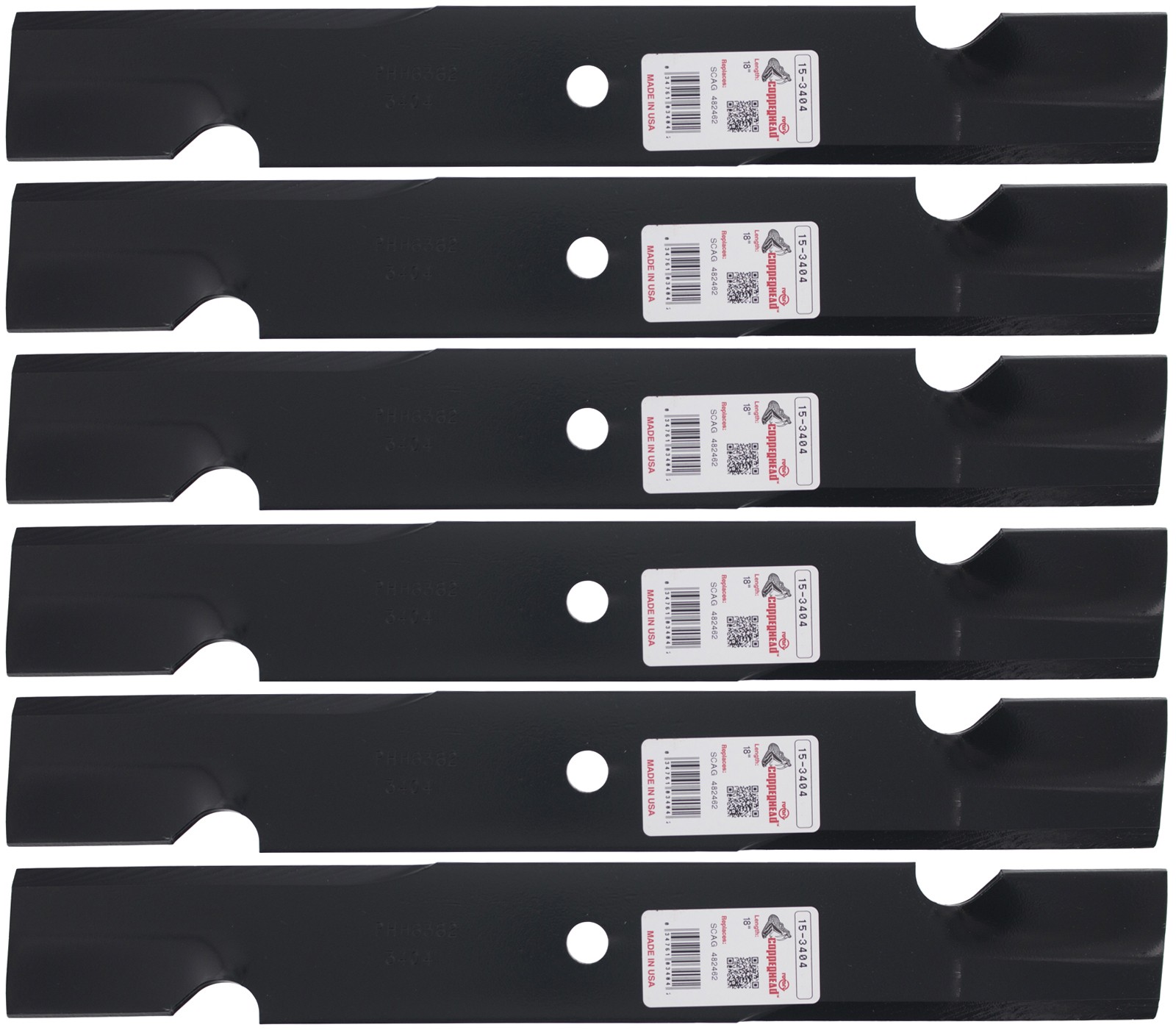 (6) Rotary® Blades Snapper® 7075751BZ 7075751BZYP 7075751BMA 36" 52" Deck gallery