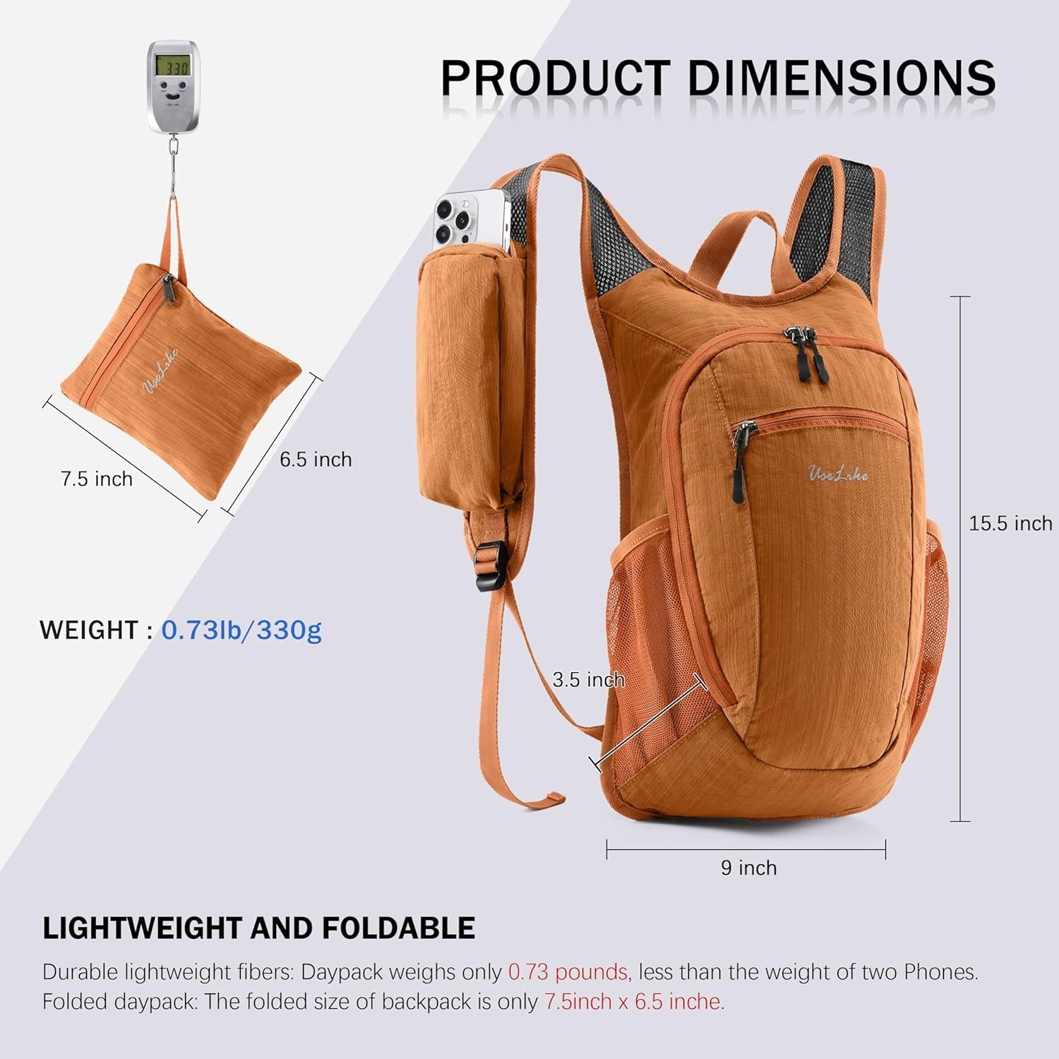 10L Small Hiking Backpack Travel Daypack Lightweight Packable Back Pack for W... 4