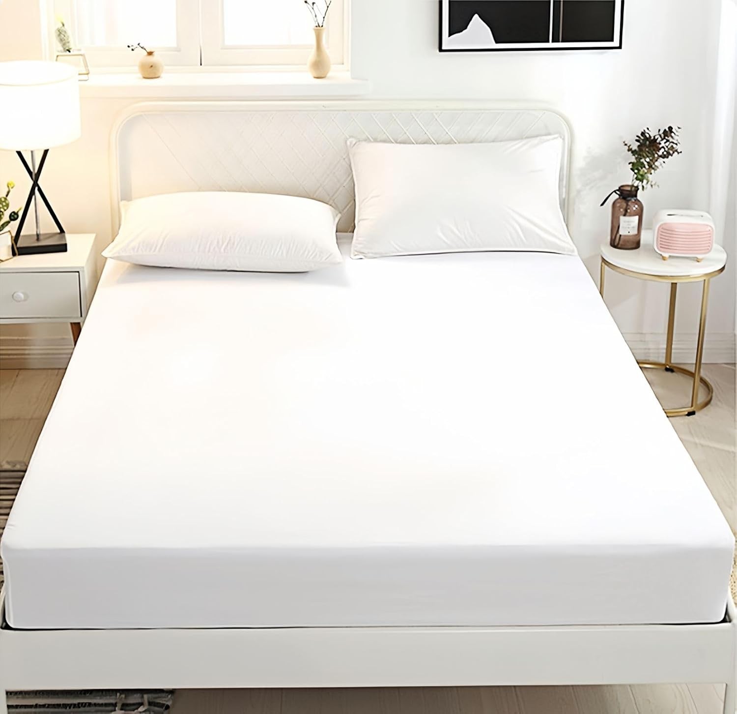 Fitted Sheet Queen - Hotel Luxury Bottom Fitted Sheets Only - 100% Cotton Fit... gallery