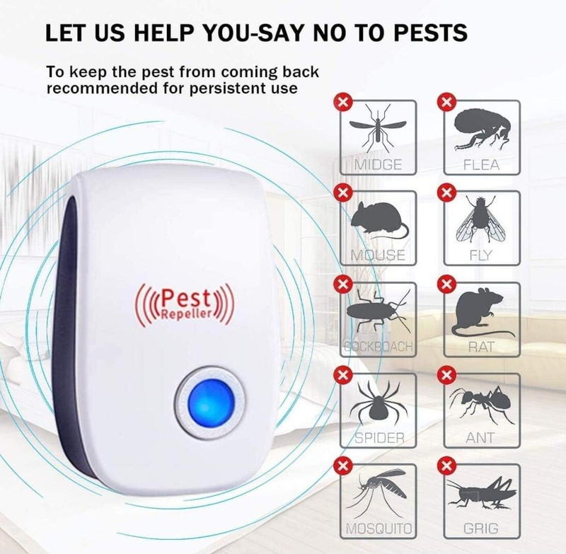Plug-in Pest Repellers (6 Pack): Deter Bats, Mosquitoes, Bed Bugs Indoors gallery