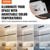 Dimmable Linear Pendant Light 20W 47in 3000K-6500K Adjustable Suspension Cords gallery