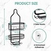 Hanging Shower Caddy Over ShowerHead, 3 Tier Rustproof Shower Shelves Organizer gallery