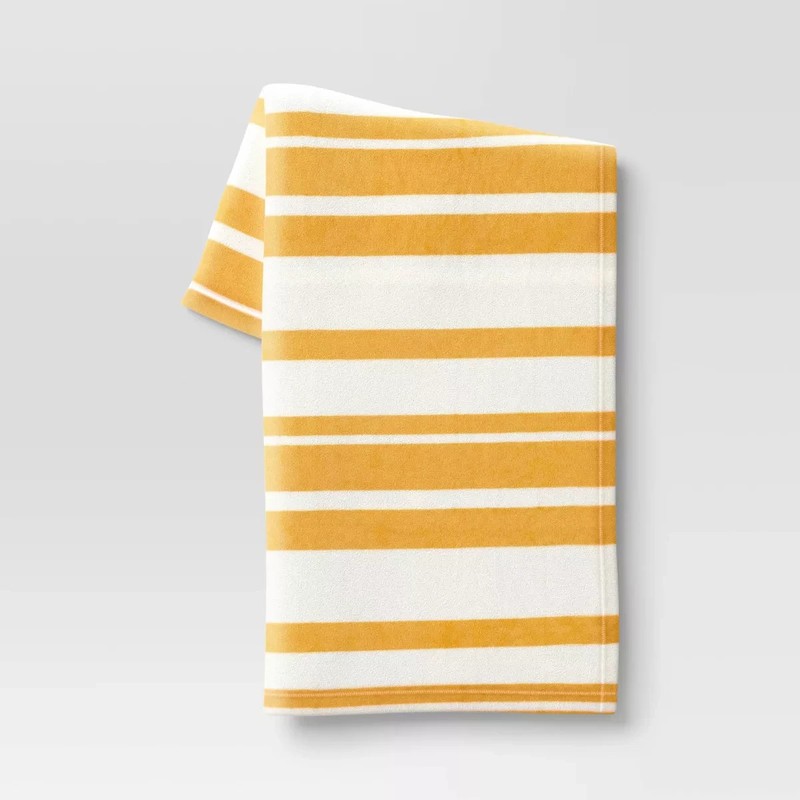 Printed Plush Striped Throw Blanket Room Essentials *NEW* 60" x 50" Cozy, Soft gallery