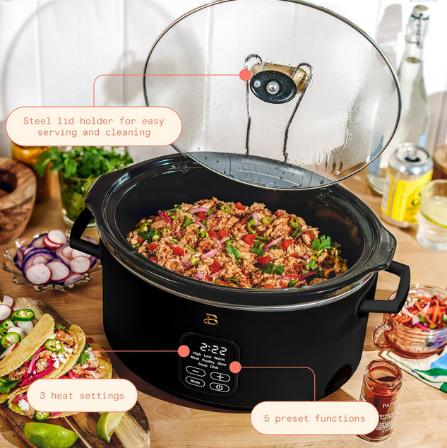 Beautiful 6 Qt Programmable Slow Cooker by Drew Barrymore, Multiple Colors gallery