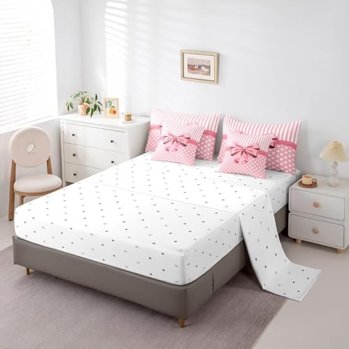 Pink Bowknot Comforter Set 7 Pieces Dreamy Princess Style Bedding Twin Pink8 gallery