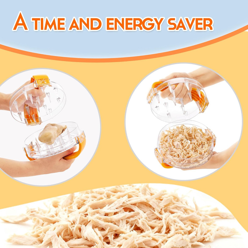 Chicken Shredder - Chicken Breast Shredder Tool Twist, Clear Meat Grinders Shred gallery