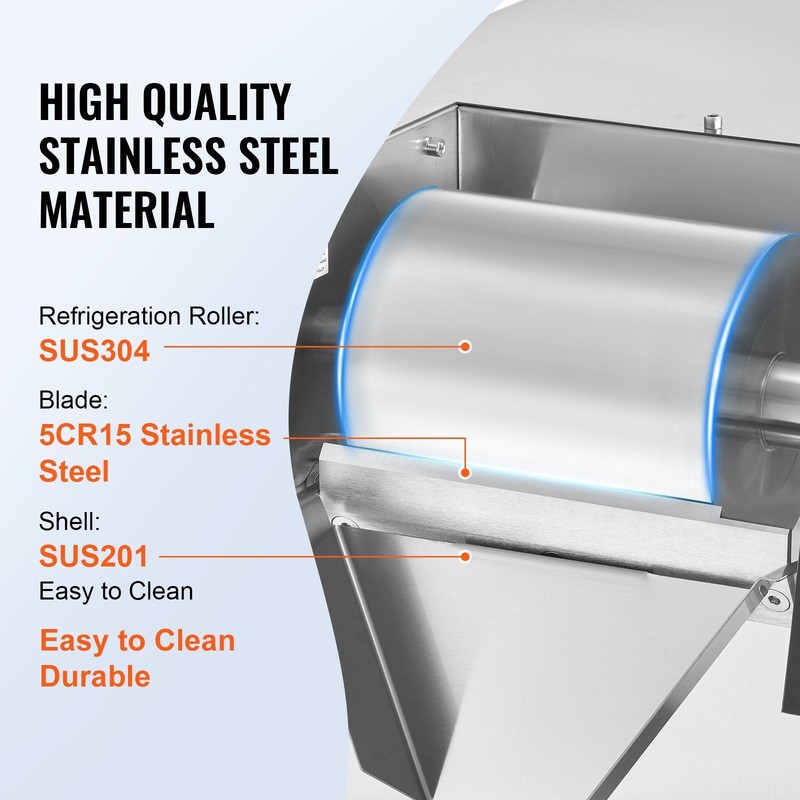 Durable Snowflake Ice Machine 573lb/24h Stainless Steel Housing gallery