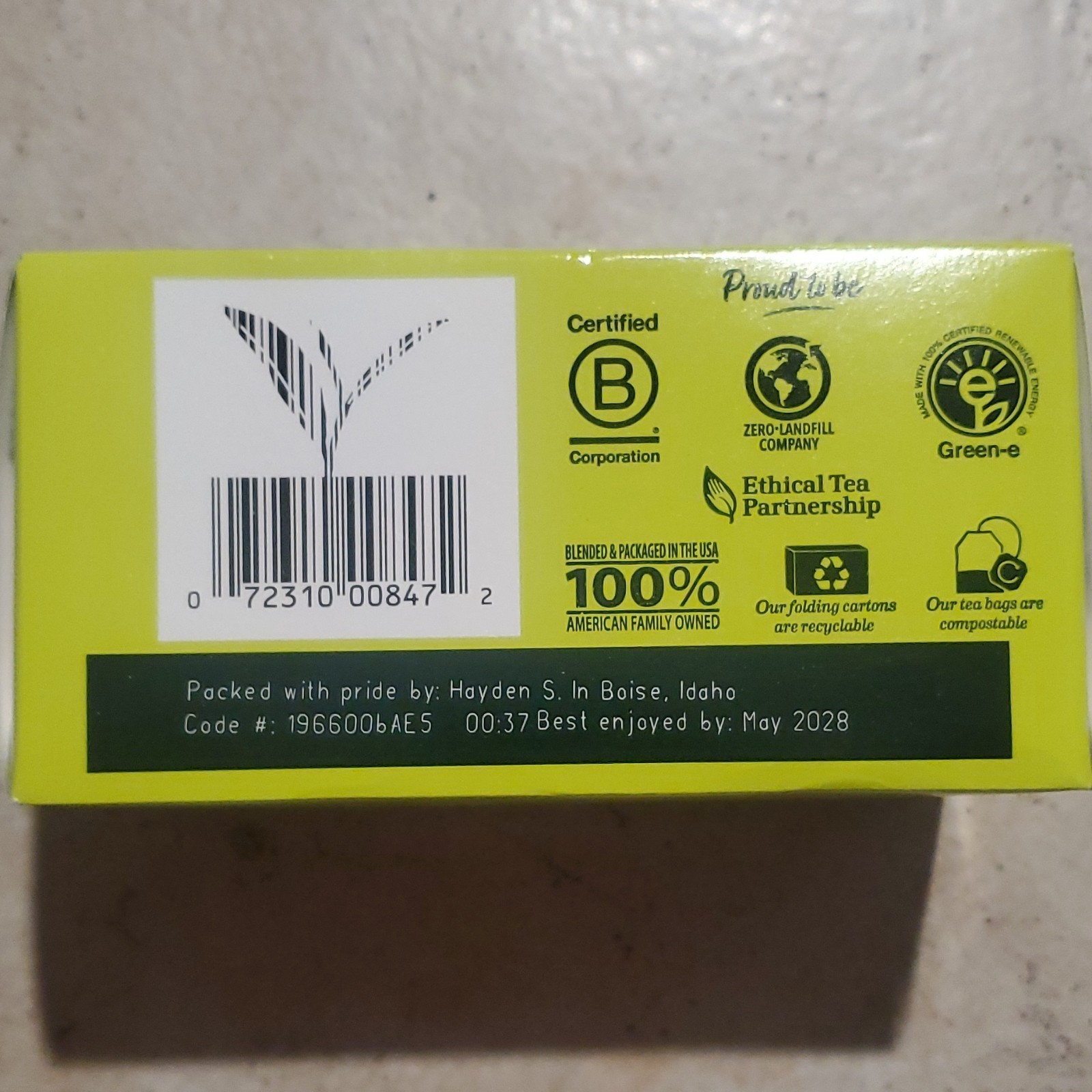Bigelow Green Tea Classic 20 Bagged Tea Bags Gluten Free Non GMO Certified gallery