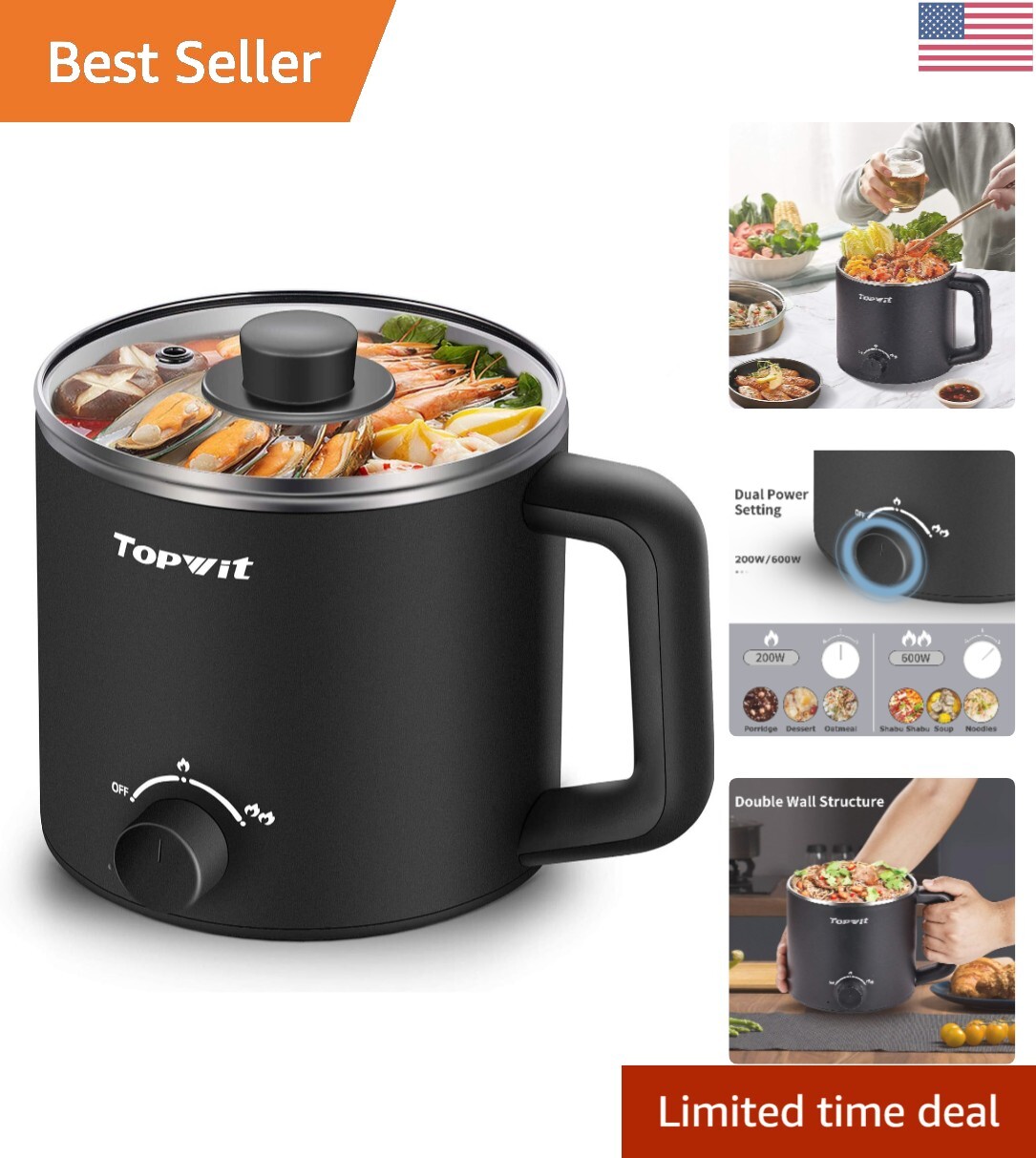 Travel-Friendly Multifunctional Electric Cooker - Efficient Meal Prep Solution gallery