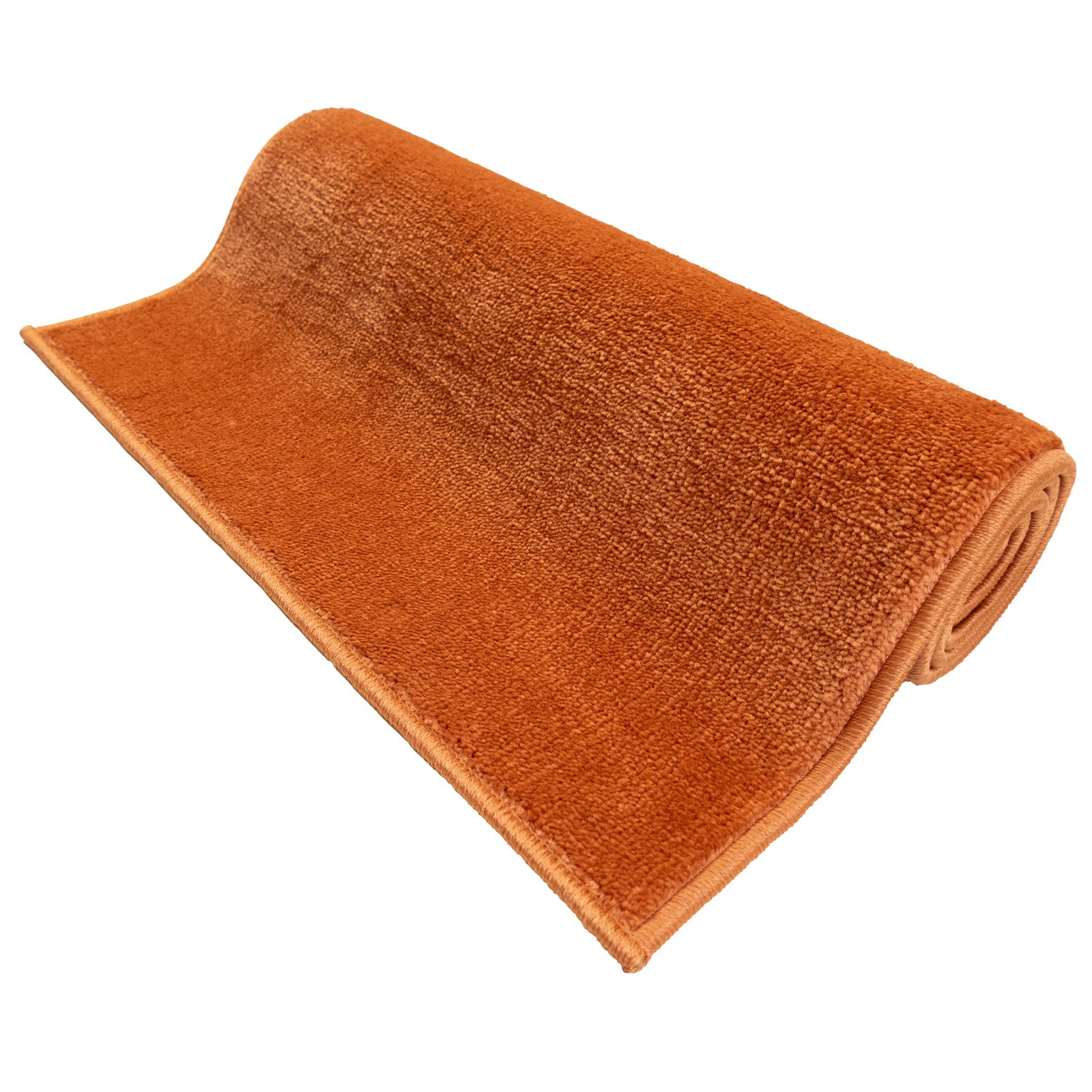 Custom Size Euro Collection Orange Color Medium Pile Washable Non Slip Runner gallery
