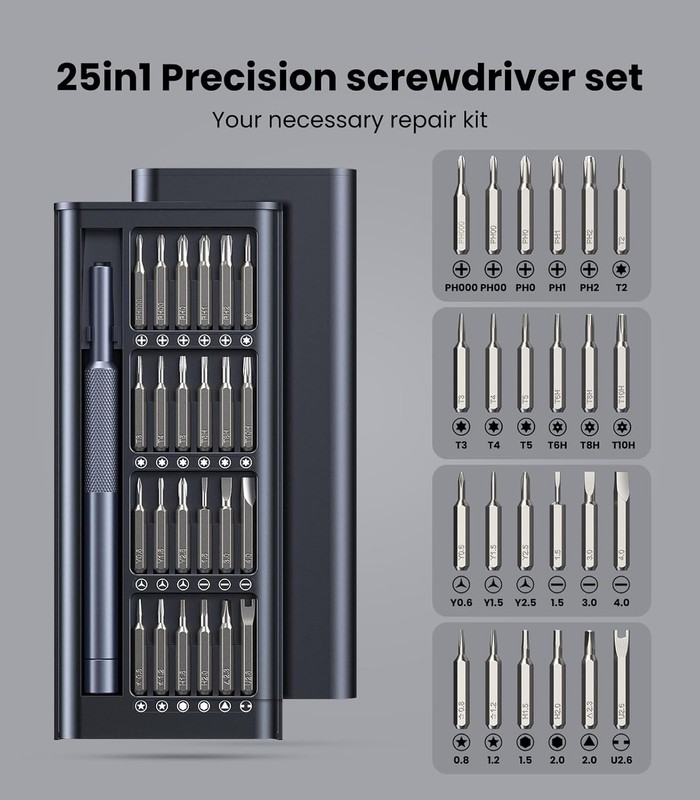 25-in-1 Precision Screwdriver Set for Electronics, Phones, Laptops & More gallery
