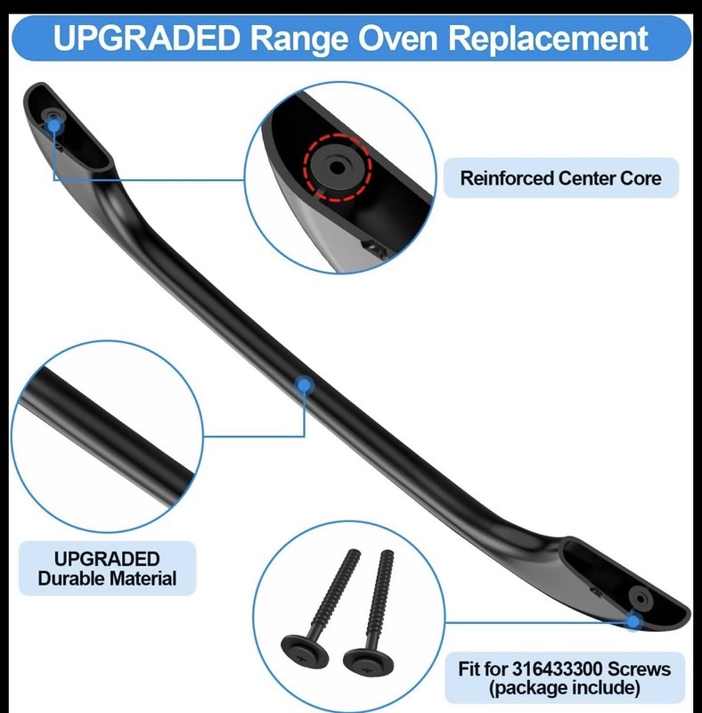 Oven Handle Replacement 5304458312 Kenmore/Electrolux/Frigidaire Electric Range gallery