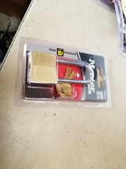 Master Lock 1-9/16 in (40mm) Wide Solid Brass Body Padlock 2in (51mm) 140DLH