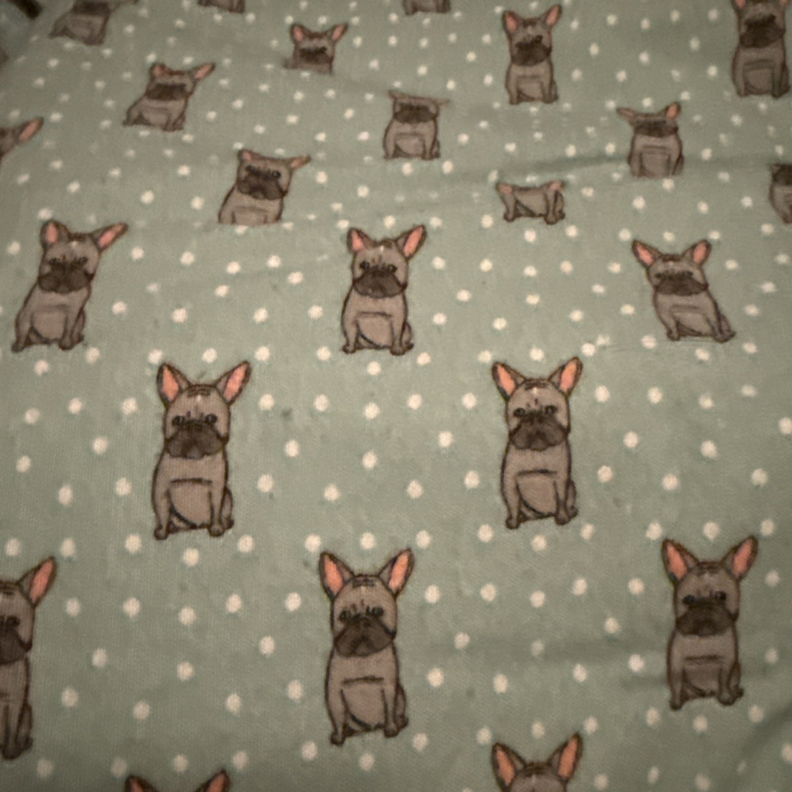 True North Sleep Philosophy 100% Cotton QueenFlannel Sheets Blue French Bulldog gallery
