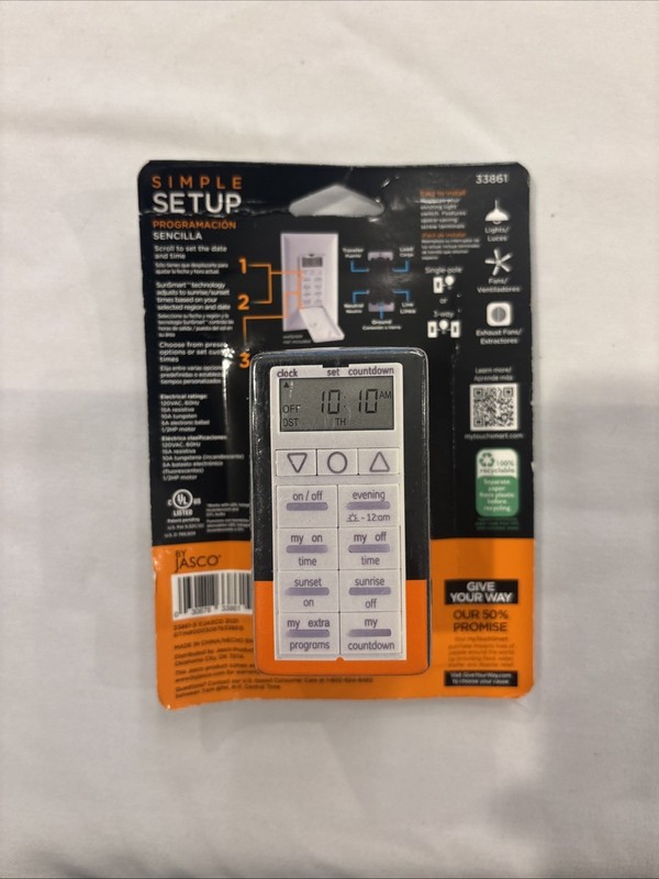 myTouch Smart SunSmart All-in-One Timer - White - Self Adjusts to Daylight Times gallery