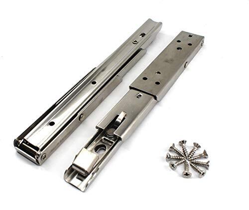 8" 304 Stainless Steel Foldable Heavy Duty Shelf Bracket Wall Mounted Pack of 2 gallery