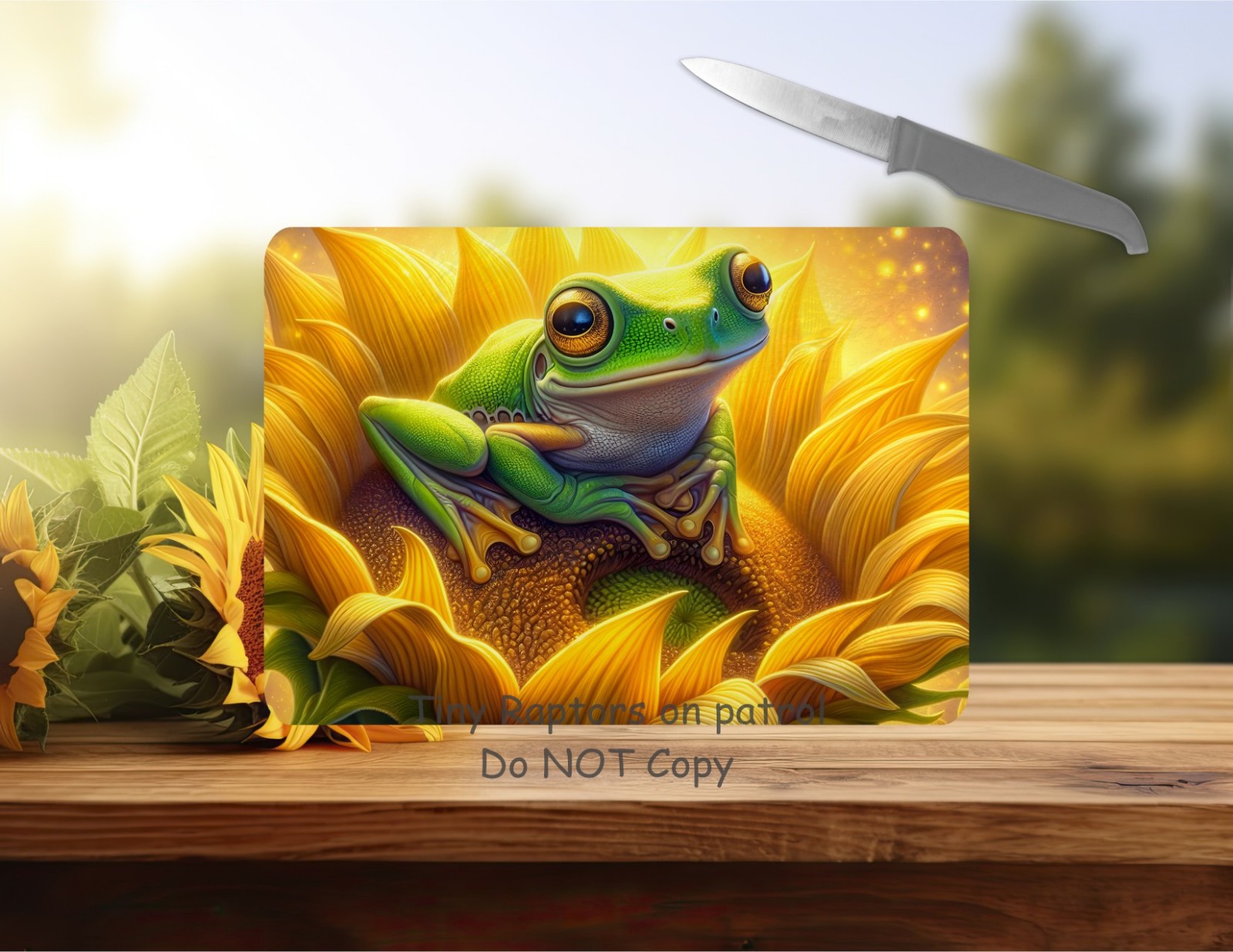 Frog~ 15 x 11~ Tempered Glass Cutting Board~FREE shipping~ CHOICE~Gift~ Nature gallery