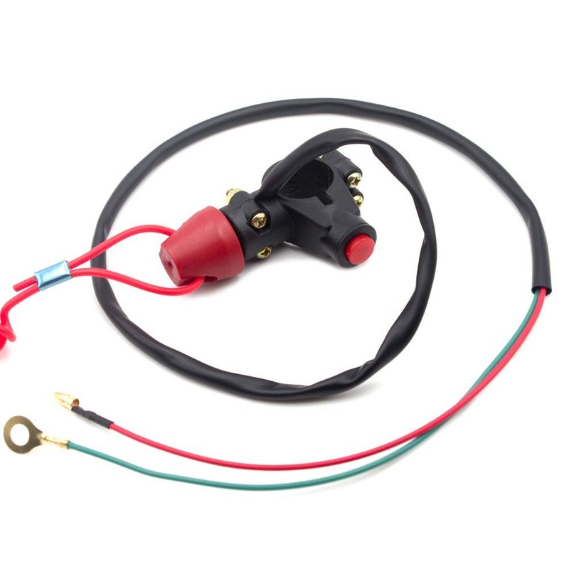 Royitay Kill Switch for 50cc 70cc 90cc 110cc 125cc 150cc 200cc 250cc ATV red gallery