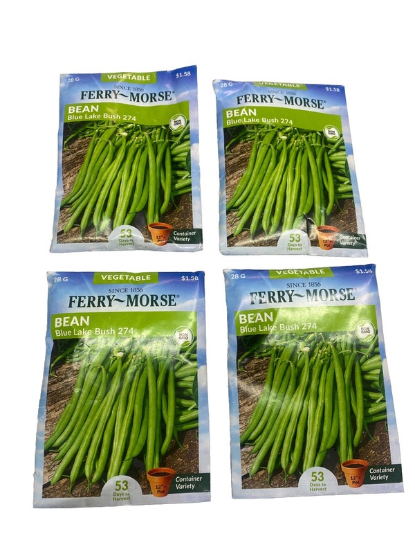 Ferry Morse Seeds VEGETABLE STRINGLESS BLUE LAKE FM1K BEANS - LOT OF 4 PACKS gallery