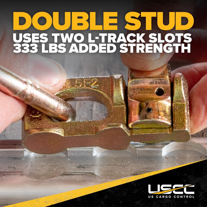 Double Stud L Track Fitting with Pear Link (10 Pack) 5,000 Pounds Break Strength gallery
