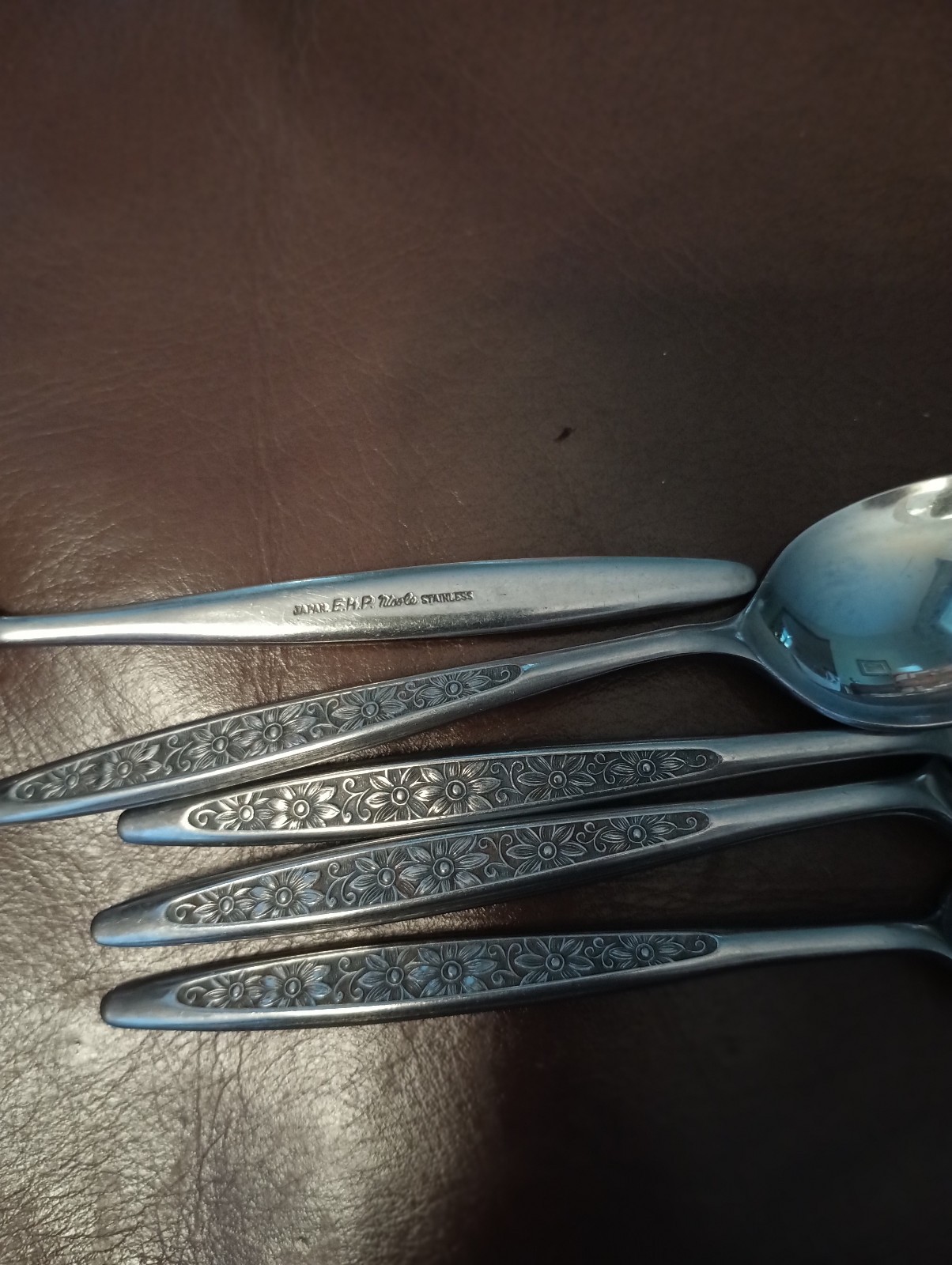 EHP EKCO NICOLE STAINLESS TEASPOONS LOT 6 PC gallery