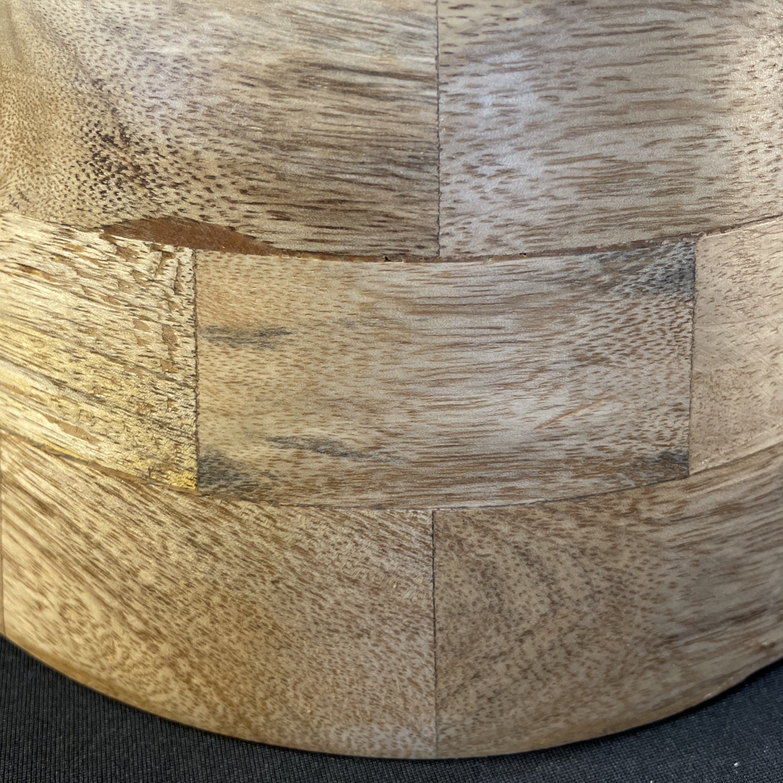 Holiday Time Small Wood Tree Collar Natural Wood Color NEW gallery