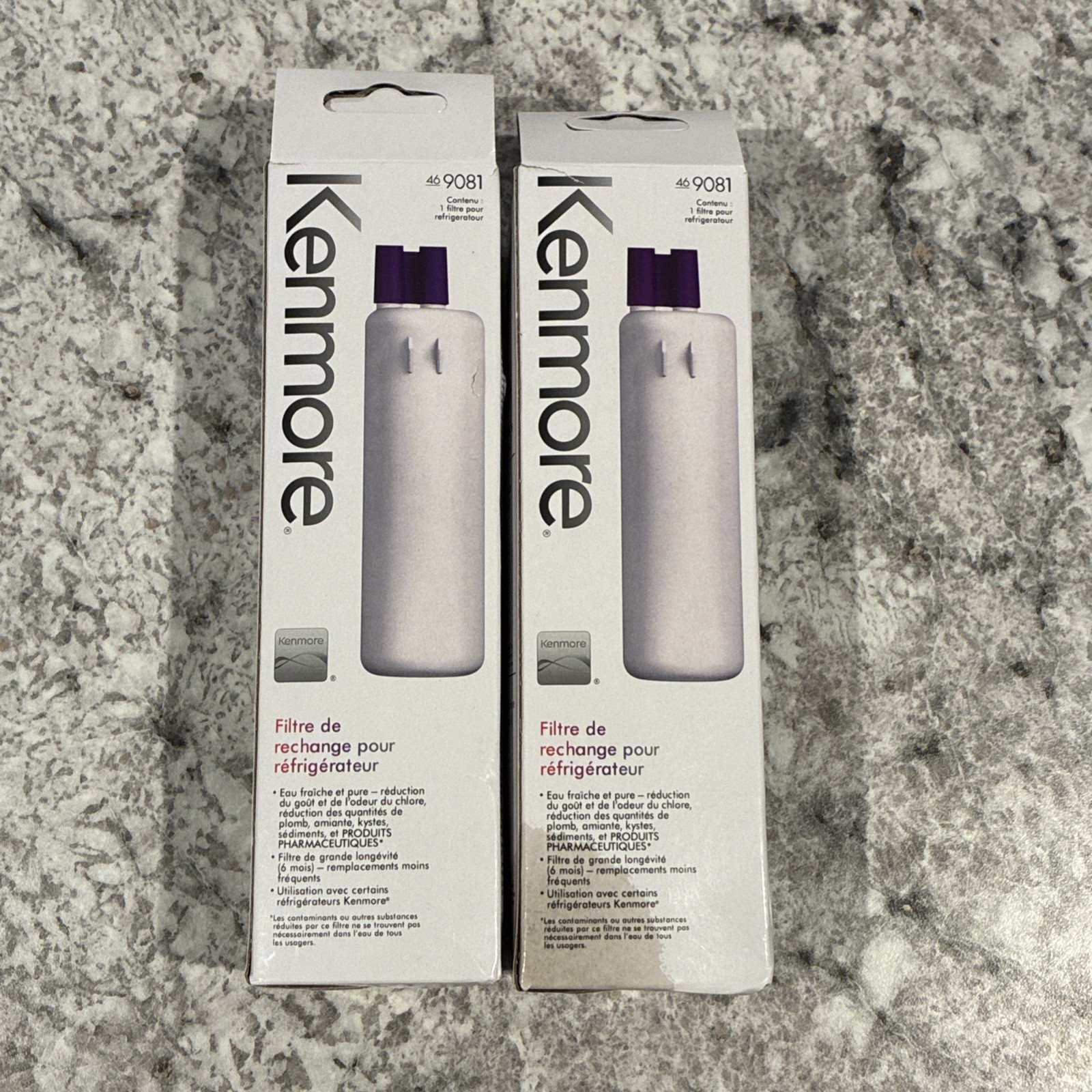 2 Genuine Kenmore 9081 Replacement Refrigerator Water Filter 46-9081 gallery