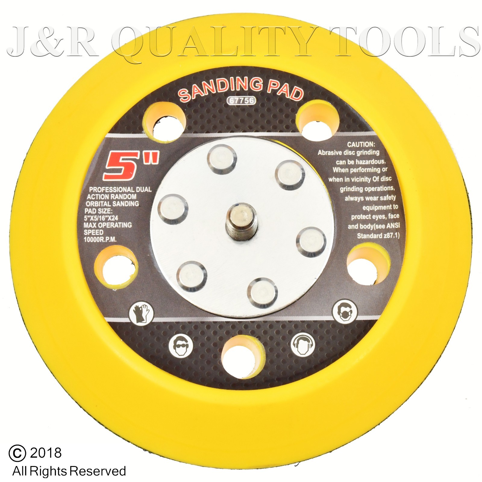 5" SANDING PAD HOOK & LOOP FACE FOR DA SANDER PALM D/A SANDER SANDING DISC gallery