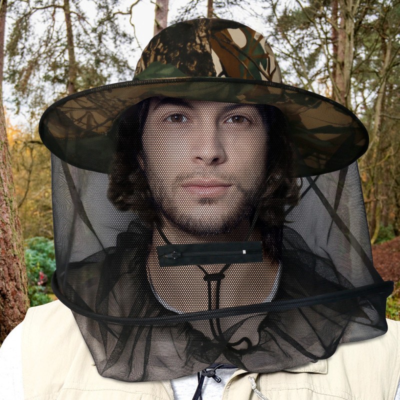 Mosquito Proof Hat ,Foldable & Portable Visible Bug Proof Hat for Camping Hiking gallery
