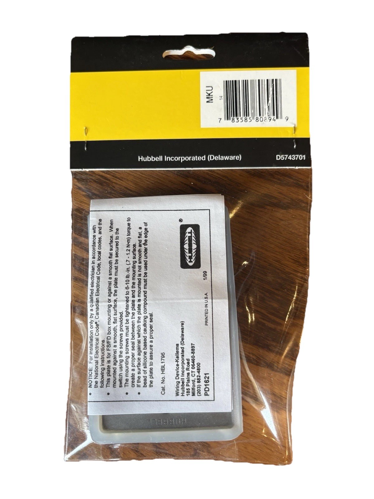 Hubbell HBL1795 Weather-Proof Toggle Cover Clear gallery